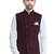 Maroon plain velvet nehru jacket