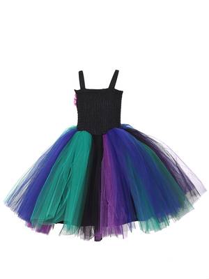 Multicolor Plain Cotton Kids Frock 3