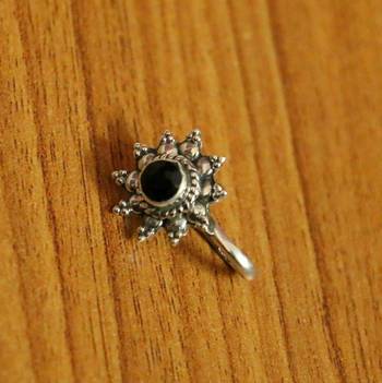 Black Onyx Nose Ring 1