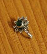 Green Onyx Nose Ring