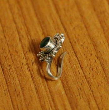 Green Onyx Nose Ring 2
