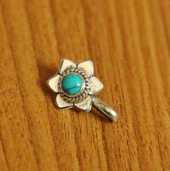 Turquoise Nose Ring 1