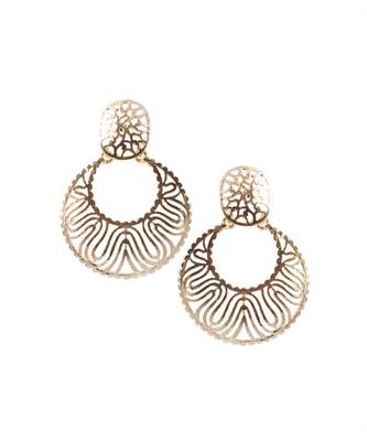 Golden  Wave Earrings 1