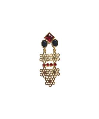 Black Geometric Drop Earrings 2