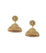 Farheen Gold Jhumka Earrings