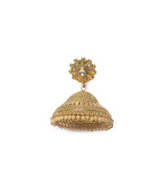 Farheen Gold Jhumka Earrings 2