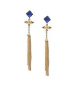 Sapphire Tassel Earrings