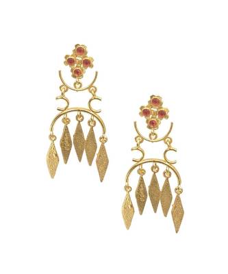Gold Tassel Earrings 1