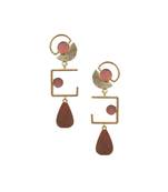 Liva Geo Salmon Earrings