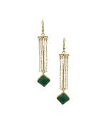 Esme Green Tassel Earrings
