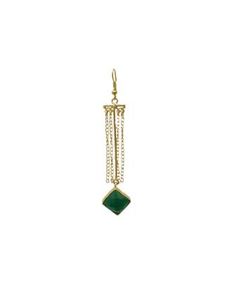 Esme Green Tassel Earrings 2