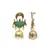 Diya Green Jhumka Earrings
