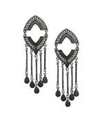 Silver Boho Tassel Earrings