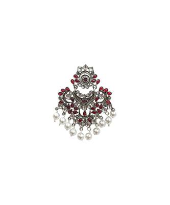 Nagina Red Statement Earrings 2