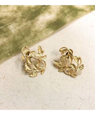 Alba Leaf Cluster Earrings 1