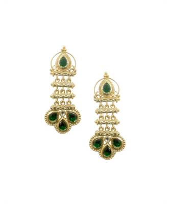 Antra Green Stone Earrings 1