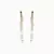 Gold Wave Tassel Earrings