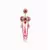 Lucie Red Multi Earrings