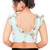 Pastel Blue Chiffon Readymade Padded Saree Blouse