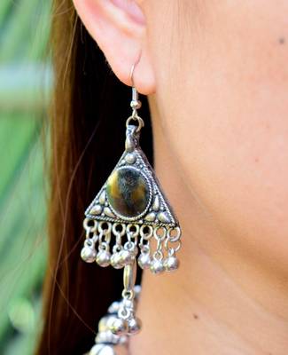 Oxidized Metal Jewellery Set  Pattern 15 3