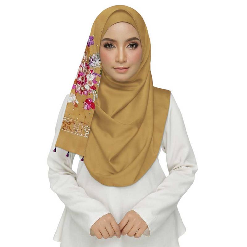 Yellow Premium Cotton Hijab