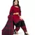 Red Printed Crepe Patiala Unstitched Women'S Dress Material