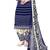 Navy Blue Printed Crepe Patiala Unstitched Women'S Dress Material
