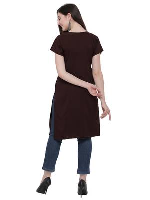 Multicolor Printed Crepe Ethnic-Kurtis 3