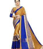 Multicolor Woven Art Silk Sarees With Blouse