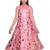 Pink printed tissue kids gown