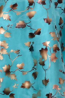 Green printed tissue kids gown 5