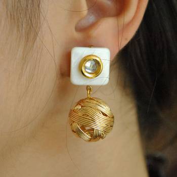 White earrings 1