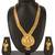 Stylish Traditional 1 Gram High Gold Plated Rope Style Brass Long Haram Necklace Set For Women