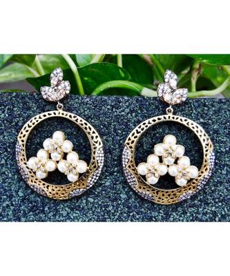 Victorian Pearl Chand Bali Earrings 1