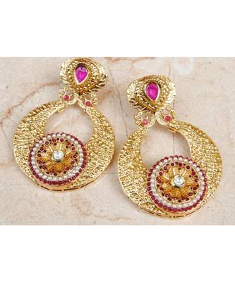 Bold Gold Matte Earrings 1