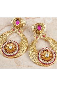 Bold Gold Matte Earrings