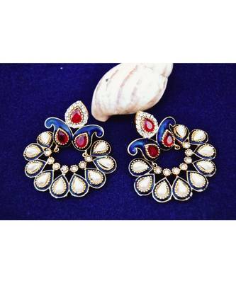 Pearl Chand Bali Earrings 1