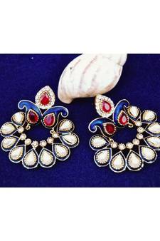 Pearl Chand Bali Earrings