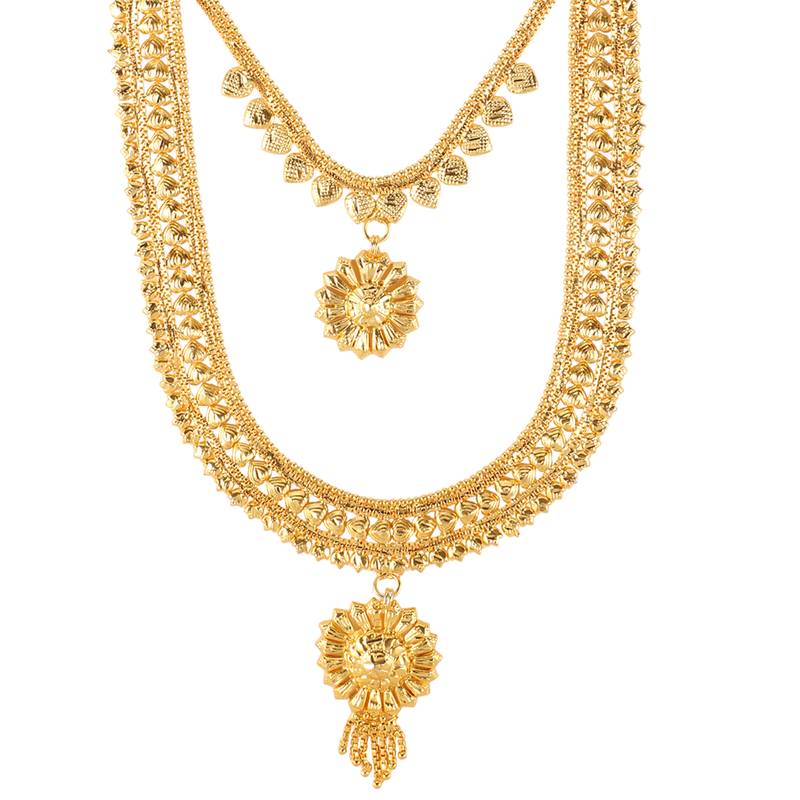 rajwadi necklace set gold