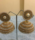 Beige earrings