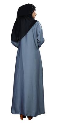 Blue Embroidered Nida Burka 3