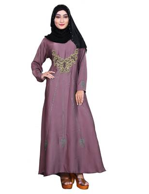 Salmon Embroidered Nida Burka 1