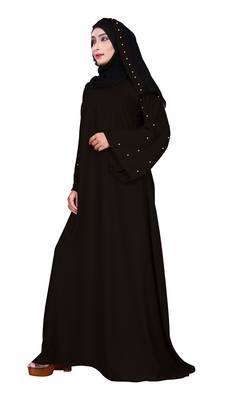 Coffee Embroidered Nida Burka 2