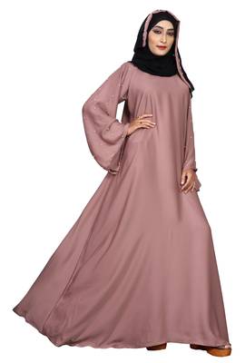 Salmon Embroidered Nida Burka 4