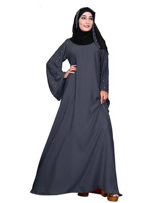 Silver Embroidered Nida Burka 1