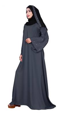 Silver Embroidered Nida Burka 2