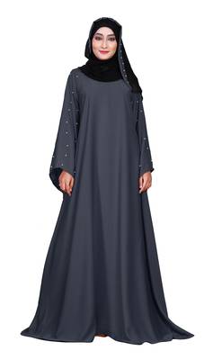 Silver Embroidered Nida Burka 5