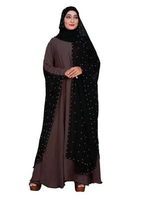 Light-Violet Embroidered Nida Burka 1