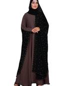 Light-Violet Embroidered Nida Burka