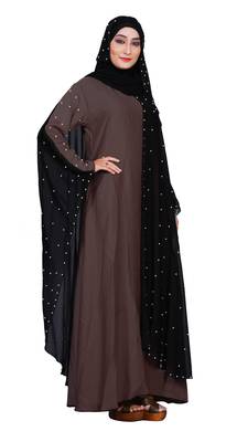 Light-Violet Embroidered Nida Burka 2